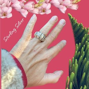 STERLING SILVER 925 CHUNKY RING LARGE